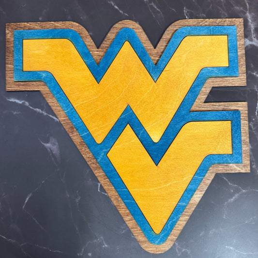 WVU Wooden Sign