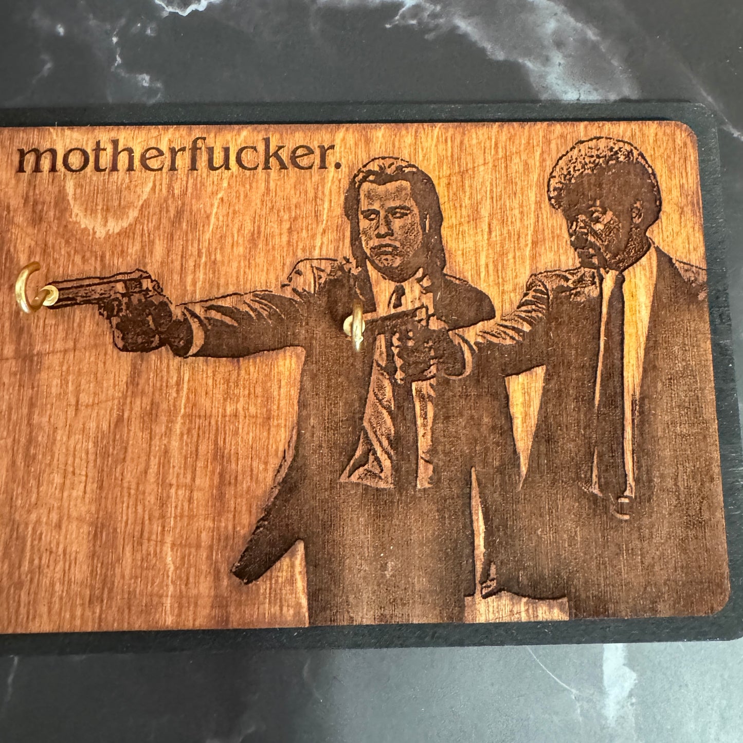 Keys Motherfucker Wooden Key Holder