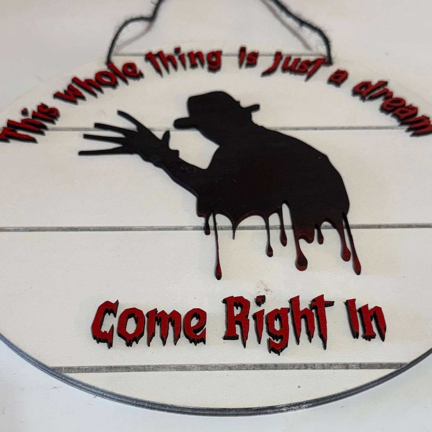 Freddy Krueger - Nightmare on Elm Street Welcome Sign